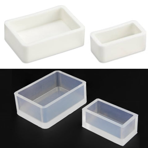 Rectangular embedding moulds, silicone rubber