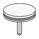 Planotec silicon test specimen, mounted