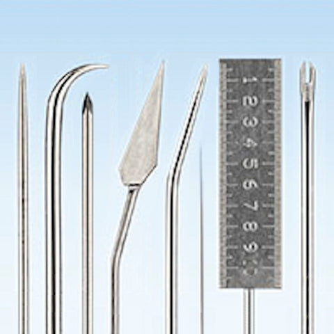 Micro-Tools hardened steel tips manipulating set and case