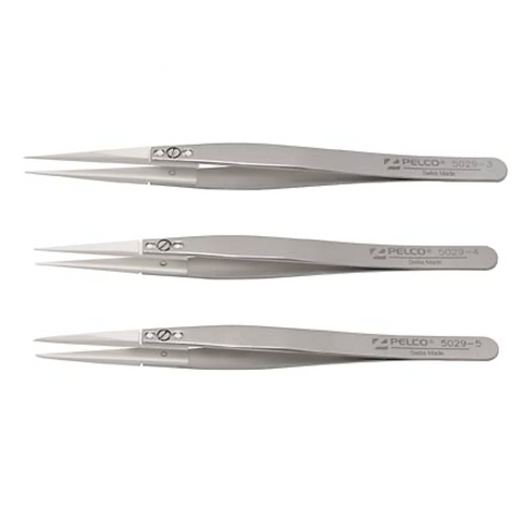 PELCO replaceable ceramic tip tweezers, straight