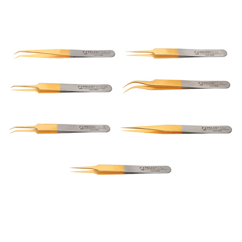 PELCO Pro gold plated tweezers