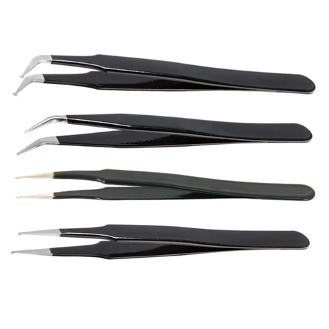 PELCO Pro surface mount device tweezers, epoxy coated ESD safe