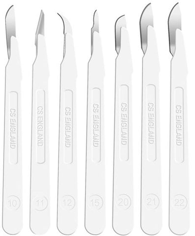 Disposable scalpels, sterile and non-sterile