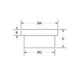 Blank plug for NW/KF quick compression coupling