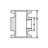 NW/KF adaptive tee to female NPT thread, stainless steel