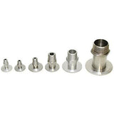 NW/KF flange to male NPT adapters, Al