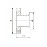 CF to NW/KF adapters, SS