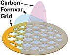 PELCO formvar on light carbon coated grids