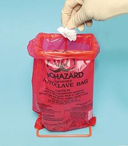 Biohazard bags, 220 x 280mm