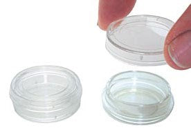 PELCO glass bottom dish assembly kits, clear wall