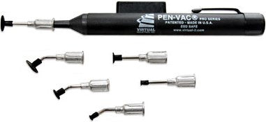 Pen-Vac vacuum pick-up tools