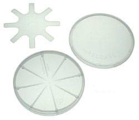 SEM wafer carrier trays, clear polypropylene